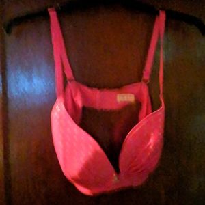 Bra 40d pink with silver polka dots.underwire. NWOT